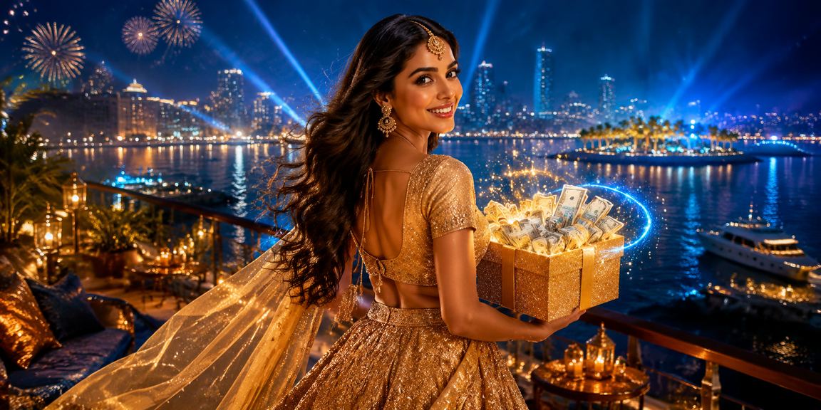 Ahmedabad riverfront with lively casino entertainment imagery