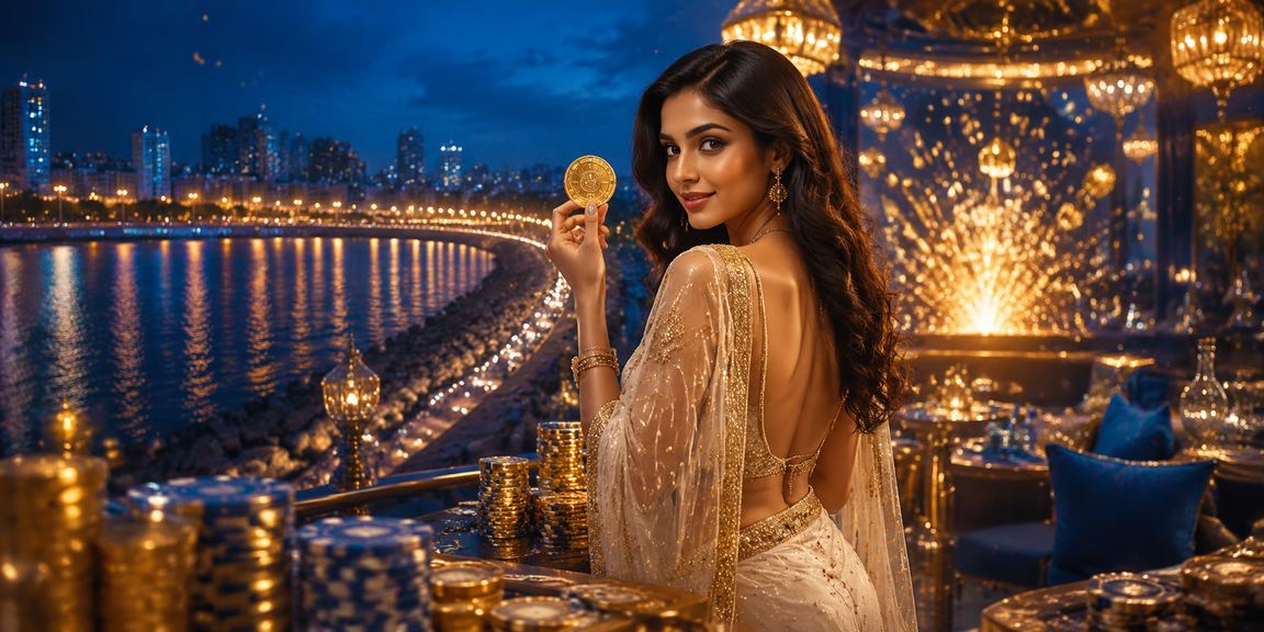 Mumbai Marine Drive casino-style entertainment with players in sarees